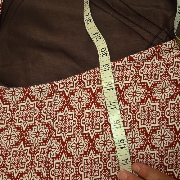 Boho inspired midi dress with tassles. Women's XL. - Picture 8 of 8